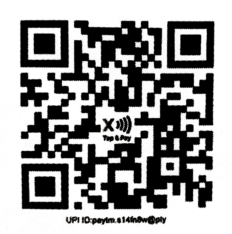UPI QR code to donate to Sacred Heart Church, Hosur